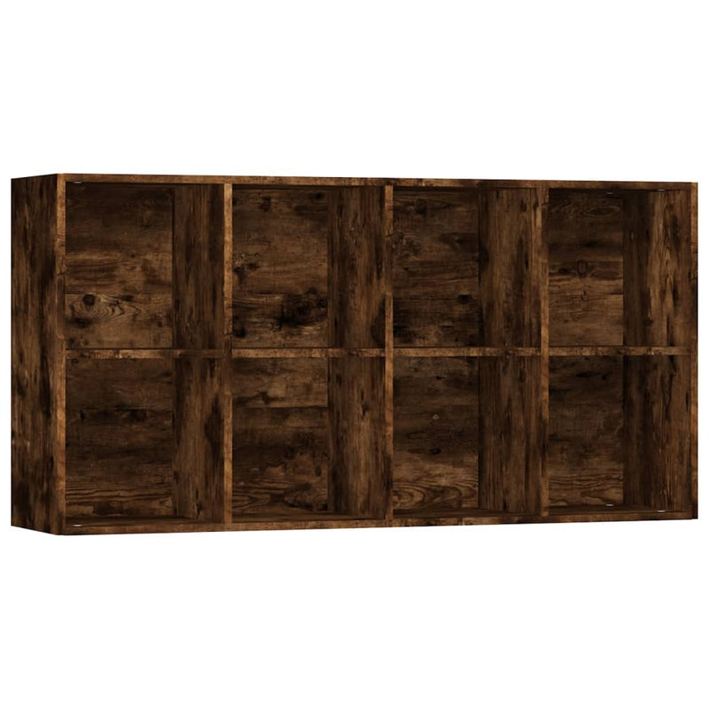 Boekenkast 66x30x130 cm bewerkt hout gerookt eikenkleurig MeubelReus