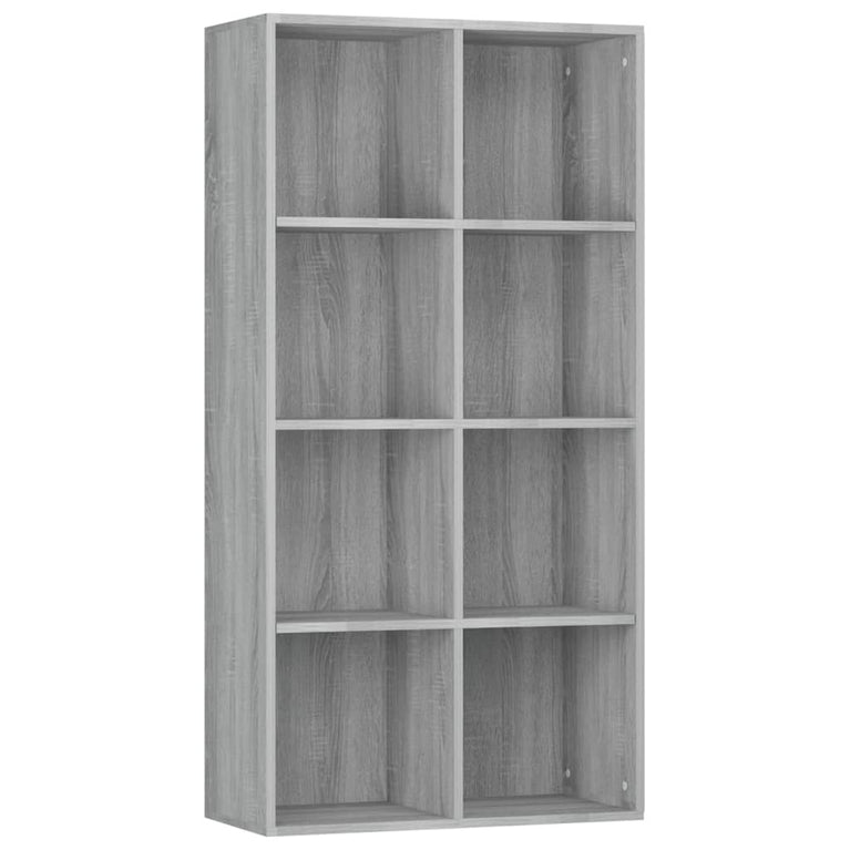Boekenkast 66x30x130 cm bewerkt hout sonoma grijs MeubelReus