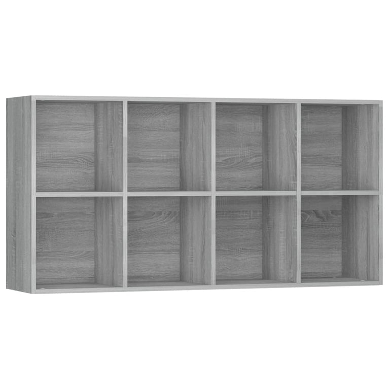 Boekenkast 66x30x130 cm bewerkt hout sonoma grijs MeubelReus