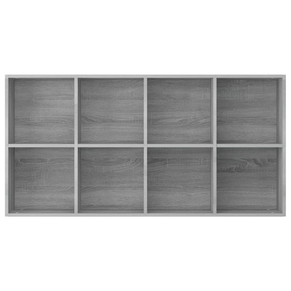 Boekenkast 66x30x130 cm bewerkt hout sonoma grijs MeubelReus