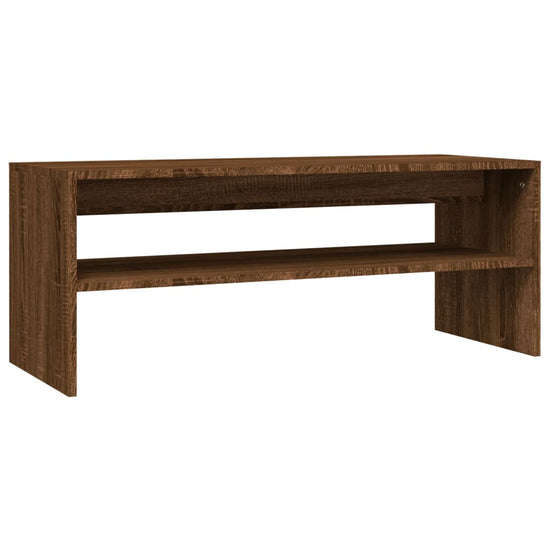 Salontafel 100x40x40 cm bewerkt hout bruin eikenkleur MeubelReus