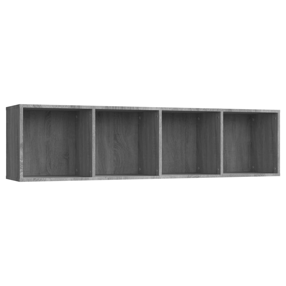 Boekenkast/tv-meubel 143x30x36 cm bewerkt hout grijs sonoma MeubelReus
