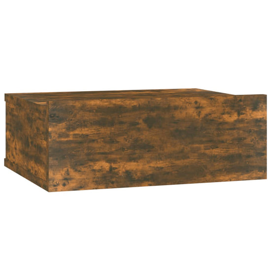 Nachtkastjes 2 st zwevend 40x30x15cm bewerkt hout gerookt eiken MeubelReus