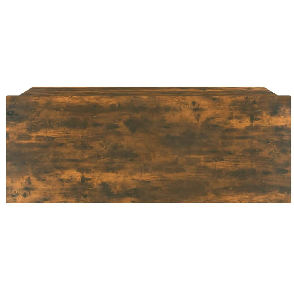 Nachtkastjes 2 st zwevend 40x30x15cm bewerkt hout gerookt eiken MeubelReus