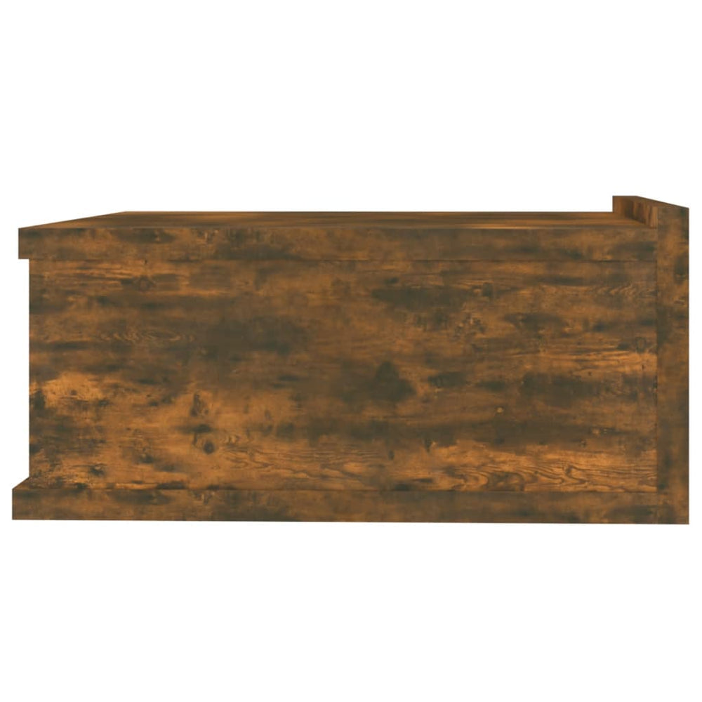 Nachtkastjes 2 st zwevend 40x30x15cm bewerkt hout gerookt eiken MeubelReus