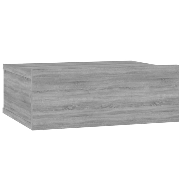 Nachtkastjes 2 st zwevend 40x30x15 cm bewerkt hout grijs sonoma MeubelReus