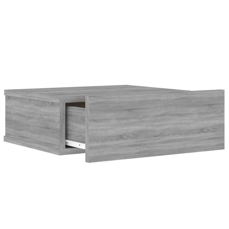 Nachtkastjes 2 st zwevend 40x30x15 cm bewerkt hout grijs sonoma MeubelReus