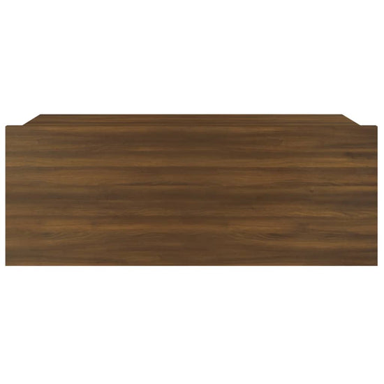 Nachtkastjes 2 st zwevend 40x30x15 cm bewerkt hout bruineiken MeubelReus