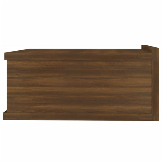 Nachtkastjes 2 st zwevend 40x30x15 cm bewerkt hout bruineiken MeubelReus