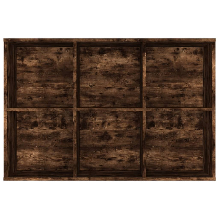 Boekenkast/dressoir 66x30x98 cm bewerkt hout gerookt eikenkleur MeubelReus
