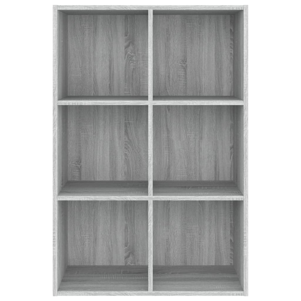 Boekenkast/dressoir 66x30x98 cm bewerkt hout grijs sonoma eiken MeubelReus