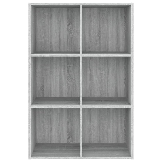 Boekenkast/dressoir 66x30x98 cm bewerkt hout grijs sonoma eiken MeubelReus