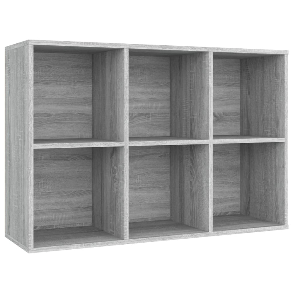 Boekenkast/dressoir 66x30x98 cm bewerkt hout grijs sonoma eiken MeubelReus