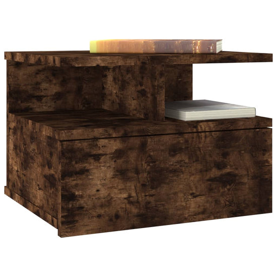 Nachtkastjes 2 st zwevend 40x31x27 cm hout gerookt eikenkleurig MeubelReus