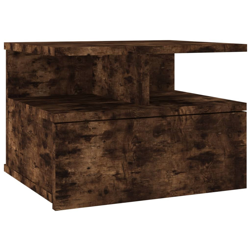 Nachtkastjes 2 st zwevend 40x31x27 cm hout gerookt eikenkleurig MeubelReus