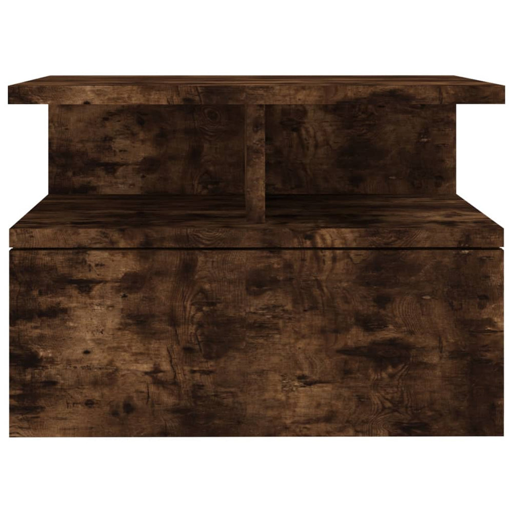 Nachtkastjes 2 st zwevend 40x31x27 cm hout gerookt eikenkleurig MeubelReus