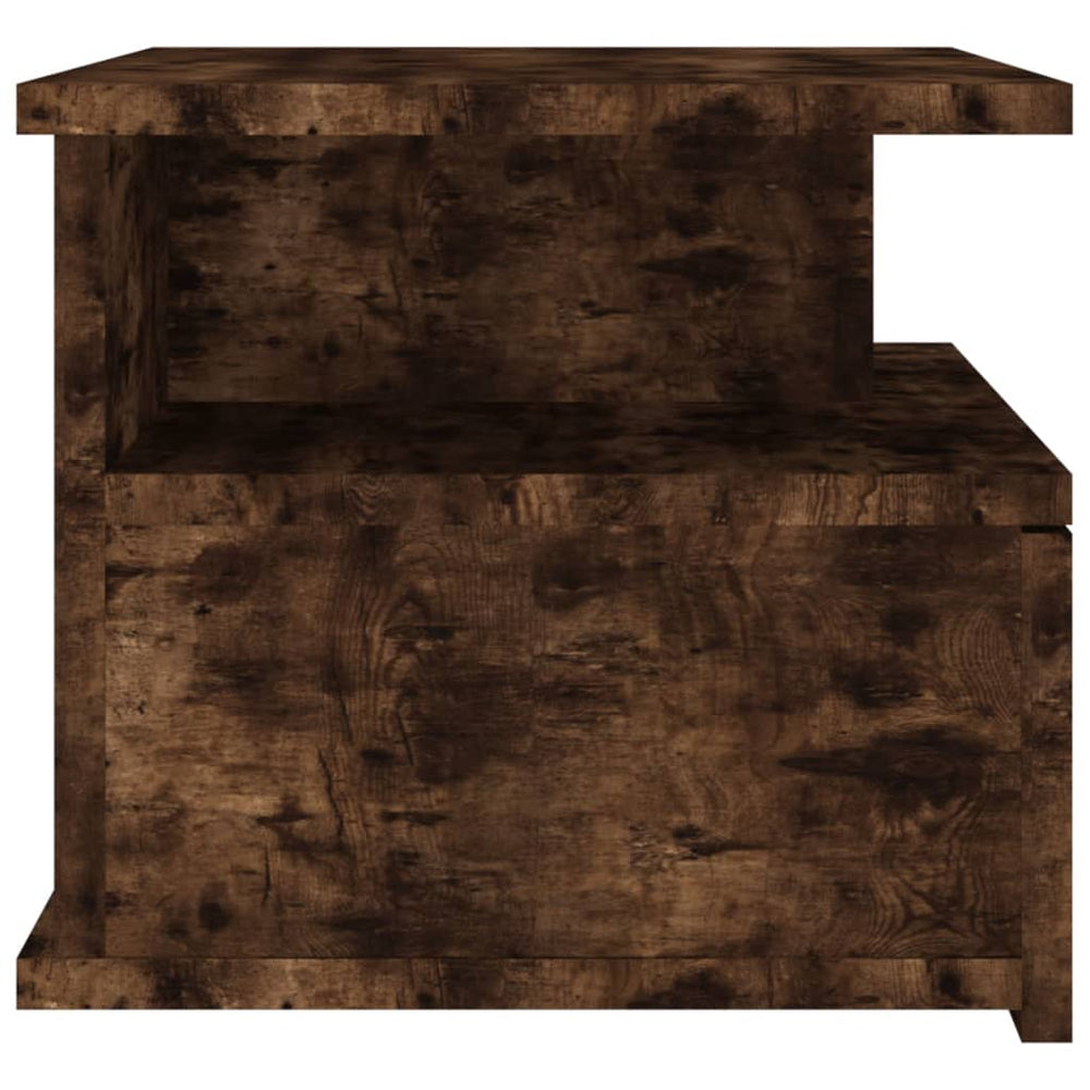Nachtkastjes 2 st zwevend 40x31x27 cm hout gerookt eikenkleurig MeubelReus