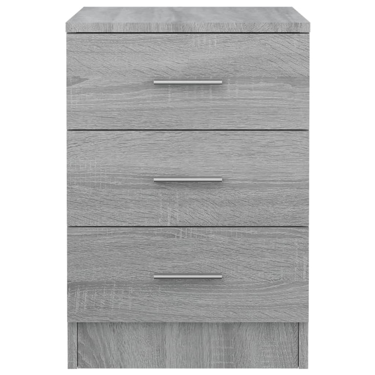 Nachtkastjes 2 st 38x35x56 cm bewerkt hout grijs sonoma eiken MeubelReus
