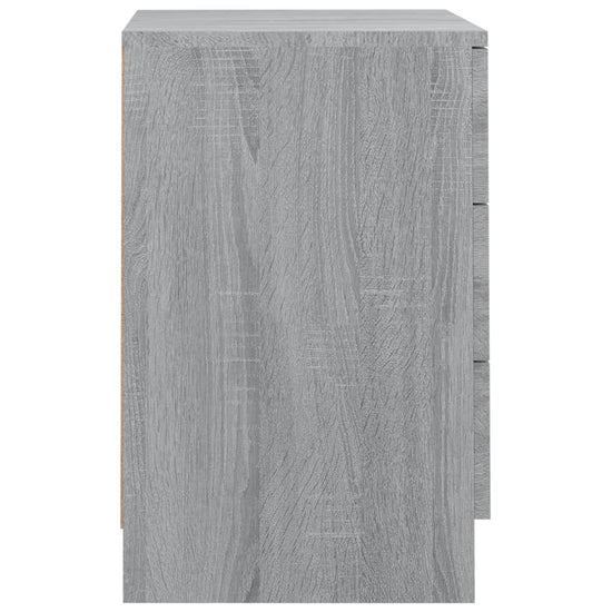 Nachtkastjes 2 st 38x35x56 cm bewerkt hout grijs sonoma eiken MeubelReus