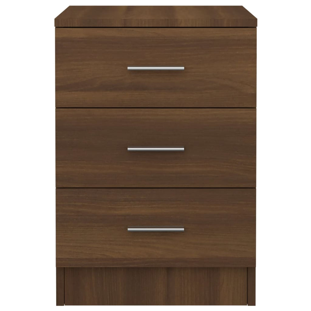 Nachtkastjes 2 st 38x35x56 cm bewerkt hout bruineikenkleurig MeubelReus