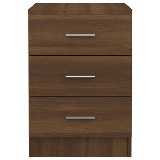 Nachtkastjes 2 st 38x35x56 cm bewerkt hout bruineikenkleurig MeubelReus