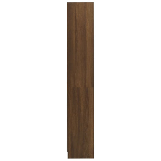 Boekenkast met 4 schappen 80x24x142 cm hout bruin eikenkleur MeubelReus