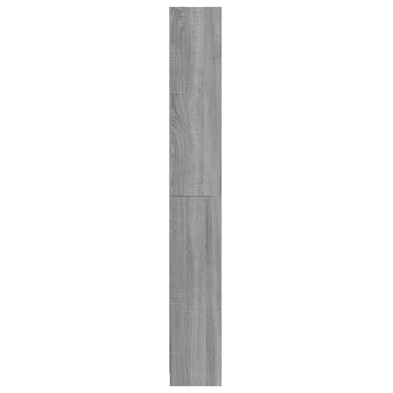 Boekenkast 80x24x175 cm bewerkt hout grijs sonoma eikenkleurig MeubelReus