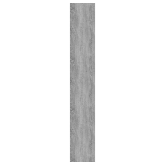 Boekenkast 80x30x189 cm bewerkt hout grijs sonoma eikenkleurig MeubelReus