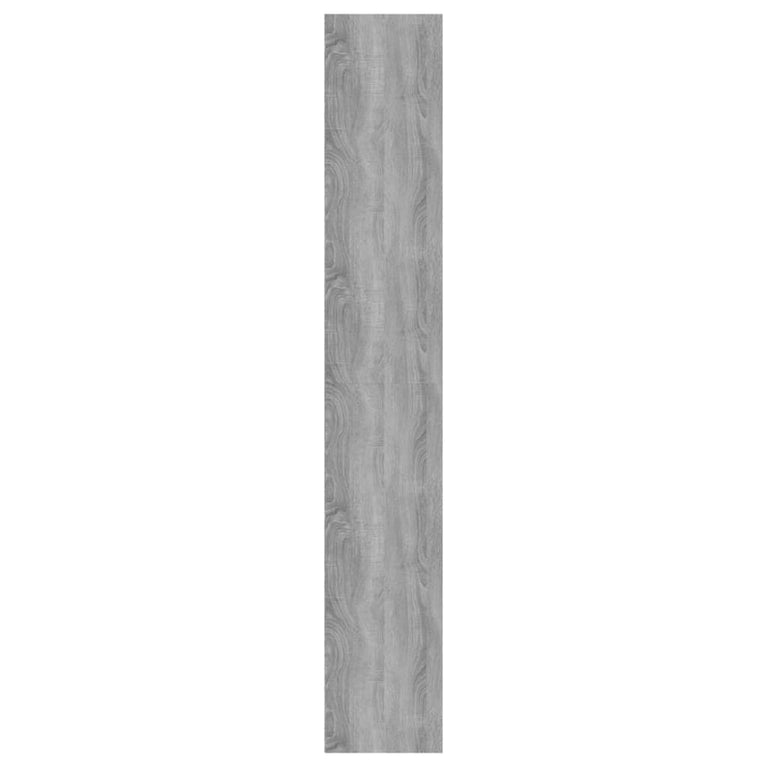 Boekenkast 80x30x189 cm bewerkt hout grijs sonoma eikenkleurig MeubelReus