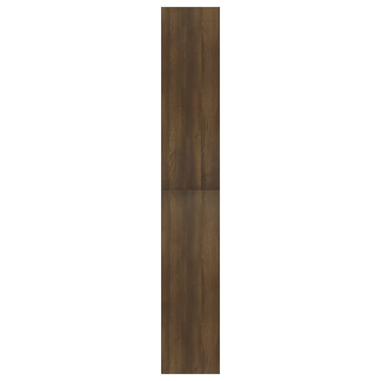 Boekenkast 80x30x189 cm bewerkt hout bruineikenkleurig