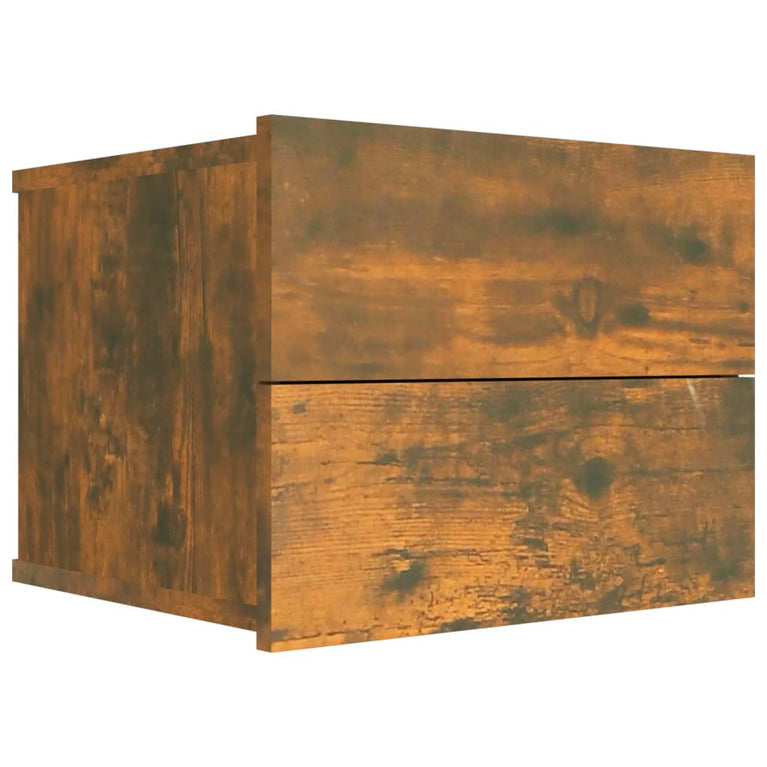 Nachtkastjes 2 st 40x30x30 cm bewerkt hout gerookt eikenkleurig MeubelReus