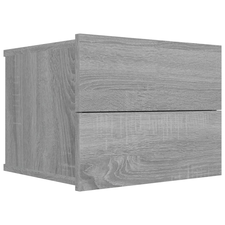 Nachtkastjes 2 st 40x30x30 cm bewerkt hout grijs sonoma eiken MeubelReus