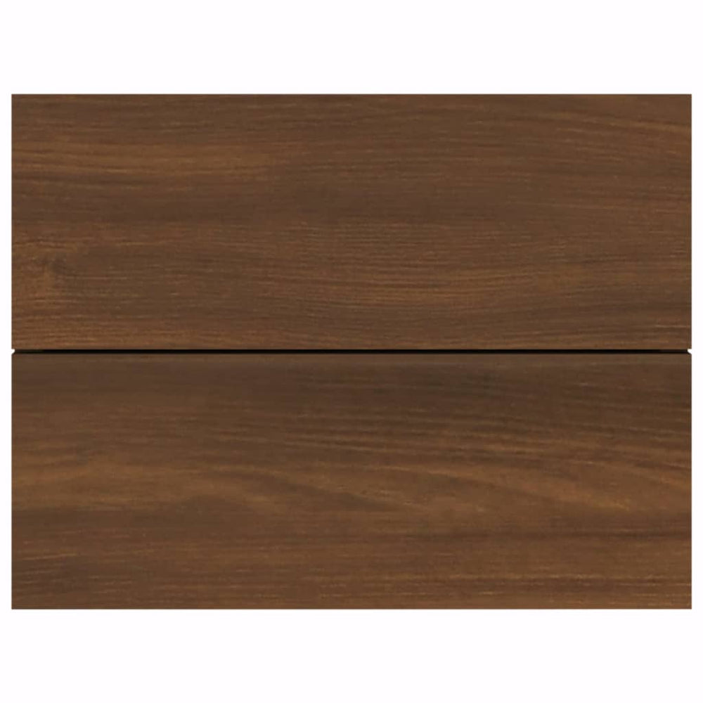 Nachtkastje 40x30x30 cm bewerkt hout bruin eikenkleur MeubelReus