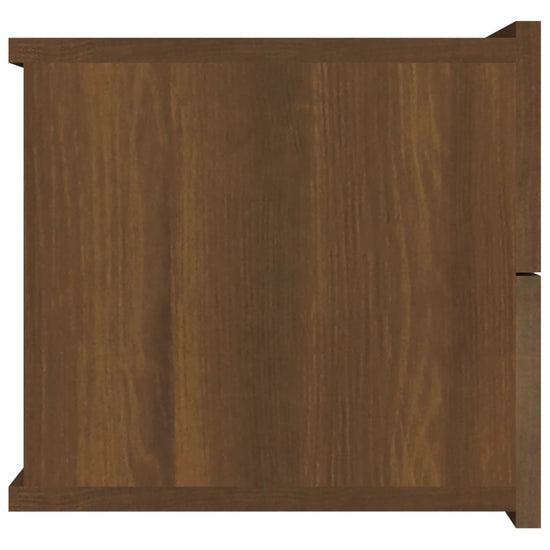 Nachtkastje 40x30x30 cm bewerkt hout bruin eikenkleur MeubelReus