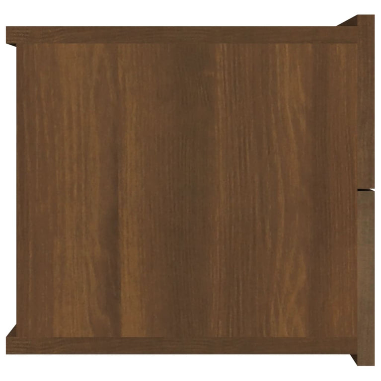 Nachtkastjes 2 st 40x30x30 cm bewerkt hout bruin eikenkleur MeubelReus