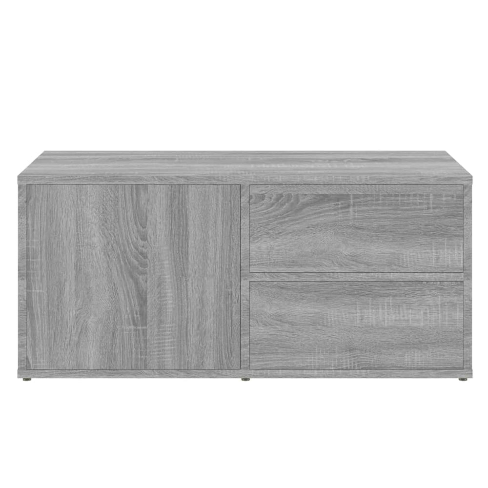 Tv-meubel 80x34x36 cm bewerkt hout grijs sonoma eikenkleurig MeubelReus