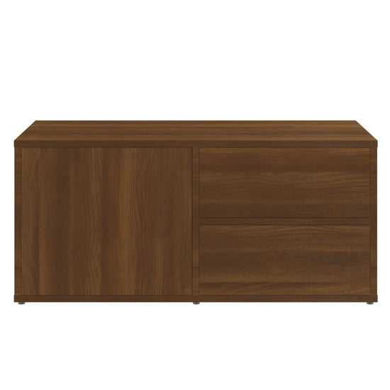 Tv-meubel 80x34x36 cm bewerkt hout bruin eikenkleur MeubelReus