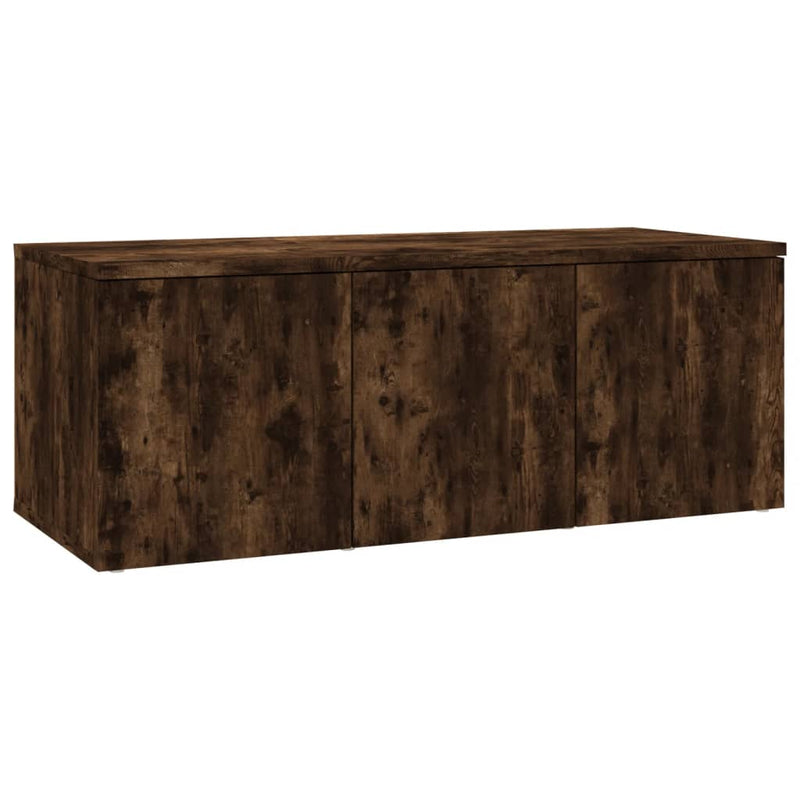 Tv-meubel 80x34x30 cm bewerkt hout gerookt eikenkleurig MeubelReus