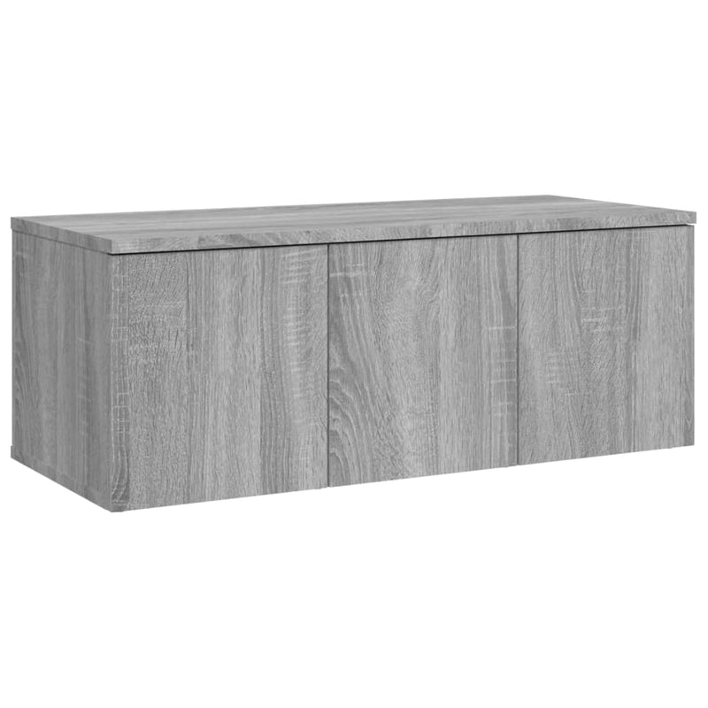 Tv-meubel 80x34x30 cm bewerkt hout grijs sonoma eikenkleurig MeubelReus