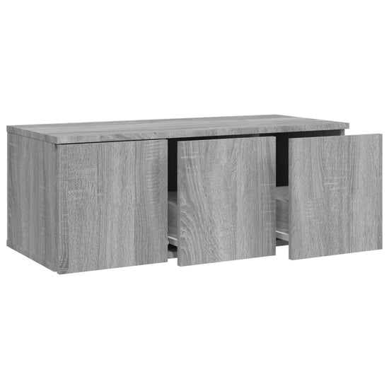 Tv-meubel 80x34x30 cm bewerkt hout grijs sonoma eikenkleurig MeubelReus