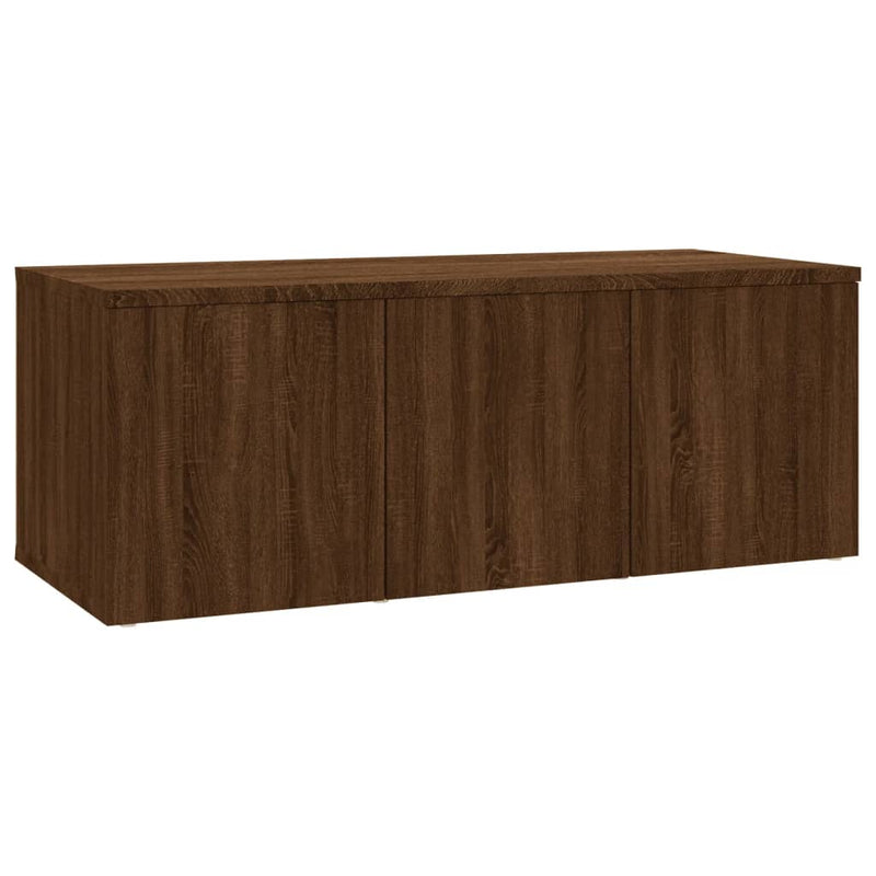 Tv-meubel 80x34x30 cm bewerkt hout bruin eikenkleur MeubelReus