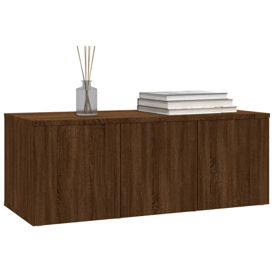 Tv-meubel 80x34x30 cm bewerkt hout bruin eikenkleur MeubelReus