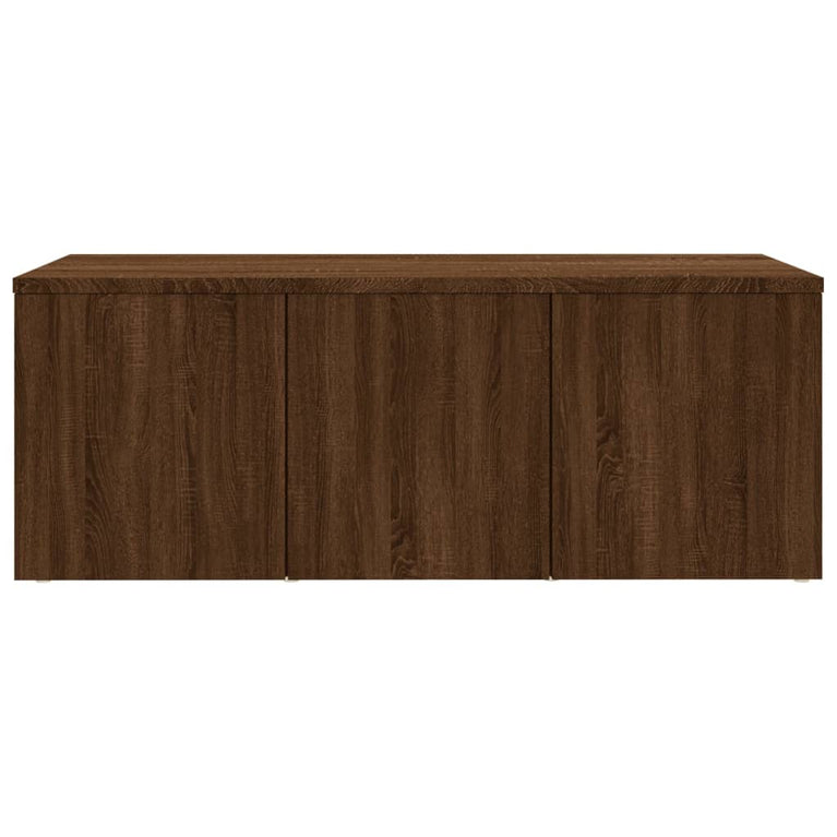Tv-meubel 80x34x30 cm bewerkt hout bruin eikenkleur MeubelReus
