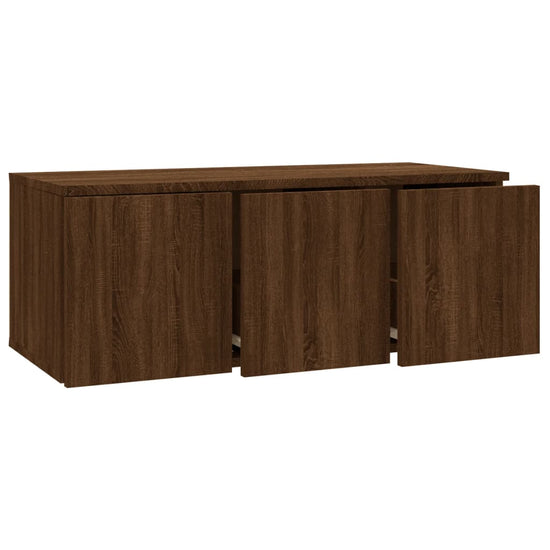 Tv-meubel 80x34x30 cm bewerkt hout bruin eikenkleur MeubelReus