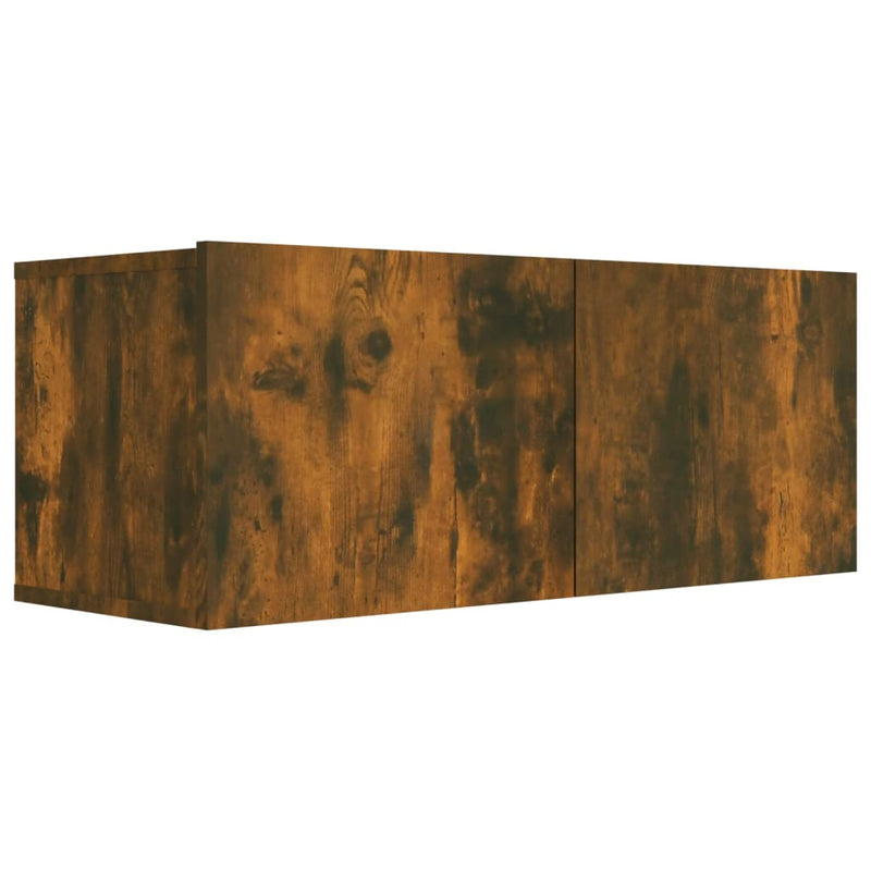 Tv-meubel 80x30x30 cm bewerkt hout gerookt eikenkleurig MeubelReus
