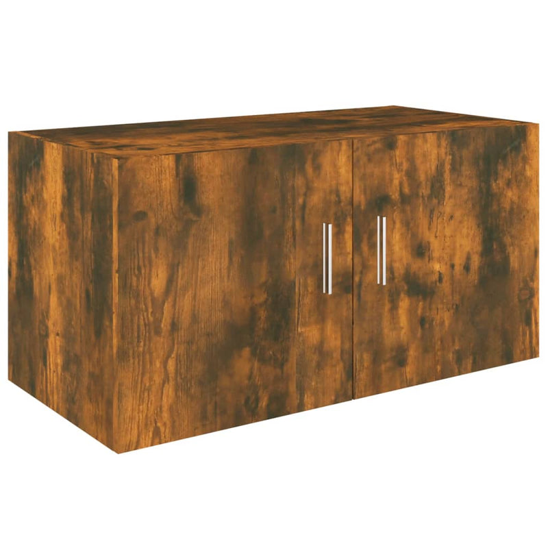 Hangkast 80x39x40 cm bewerkt hout gerookt eikenkleurig MeubelReus