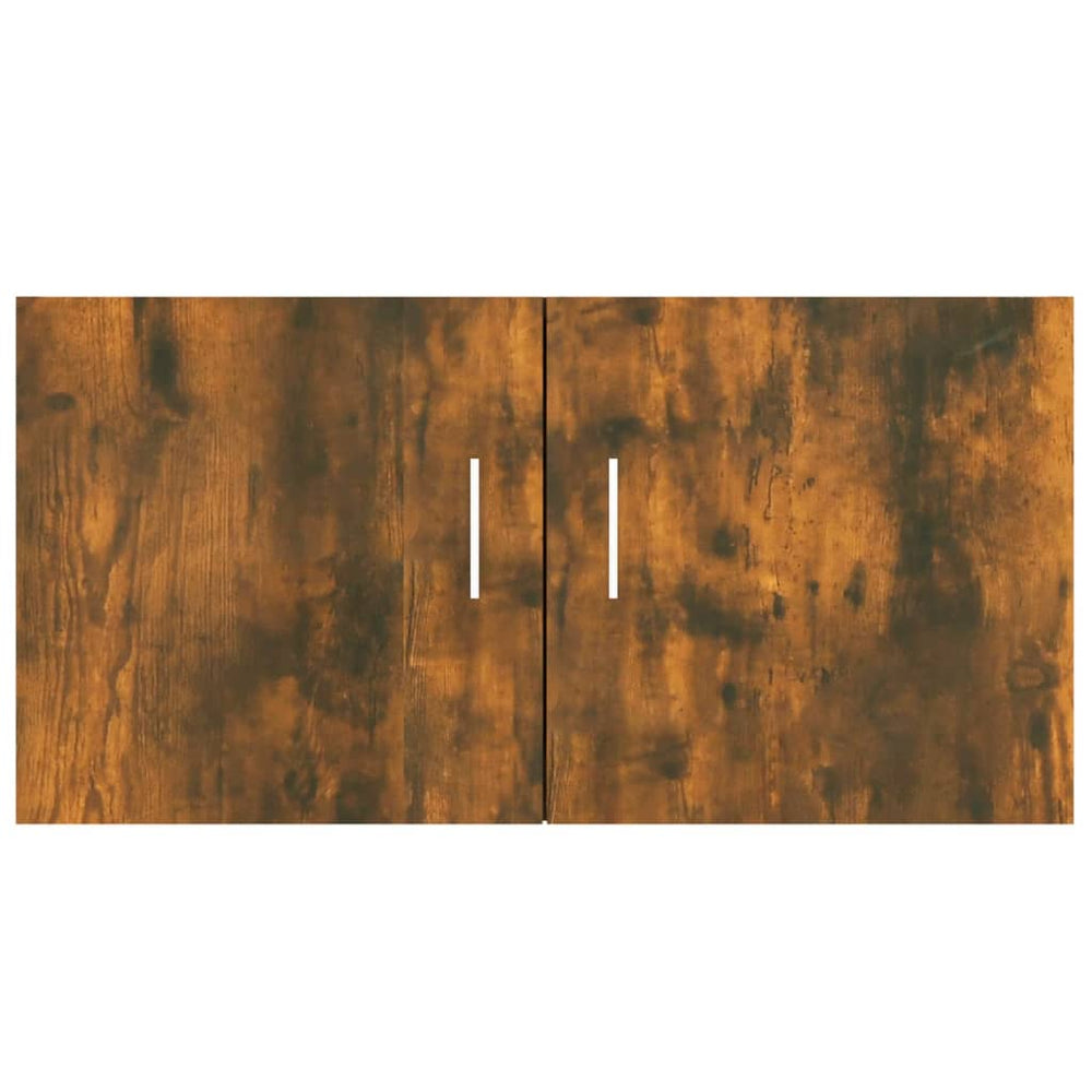 Hangkast 80x39x40 cm bewerkt hout gerookt eikenkleurig MeubelReus
