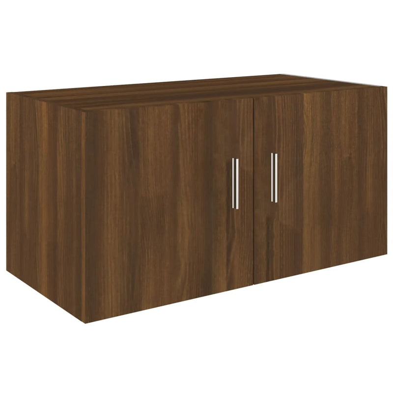 Hangkast 80x39x40 cm bewerkt hout bruineikenkleurig MeubelReus