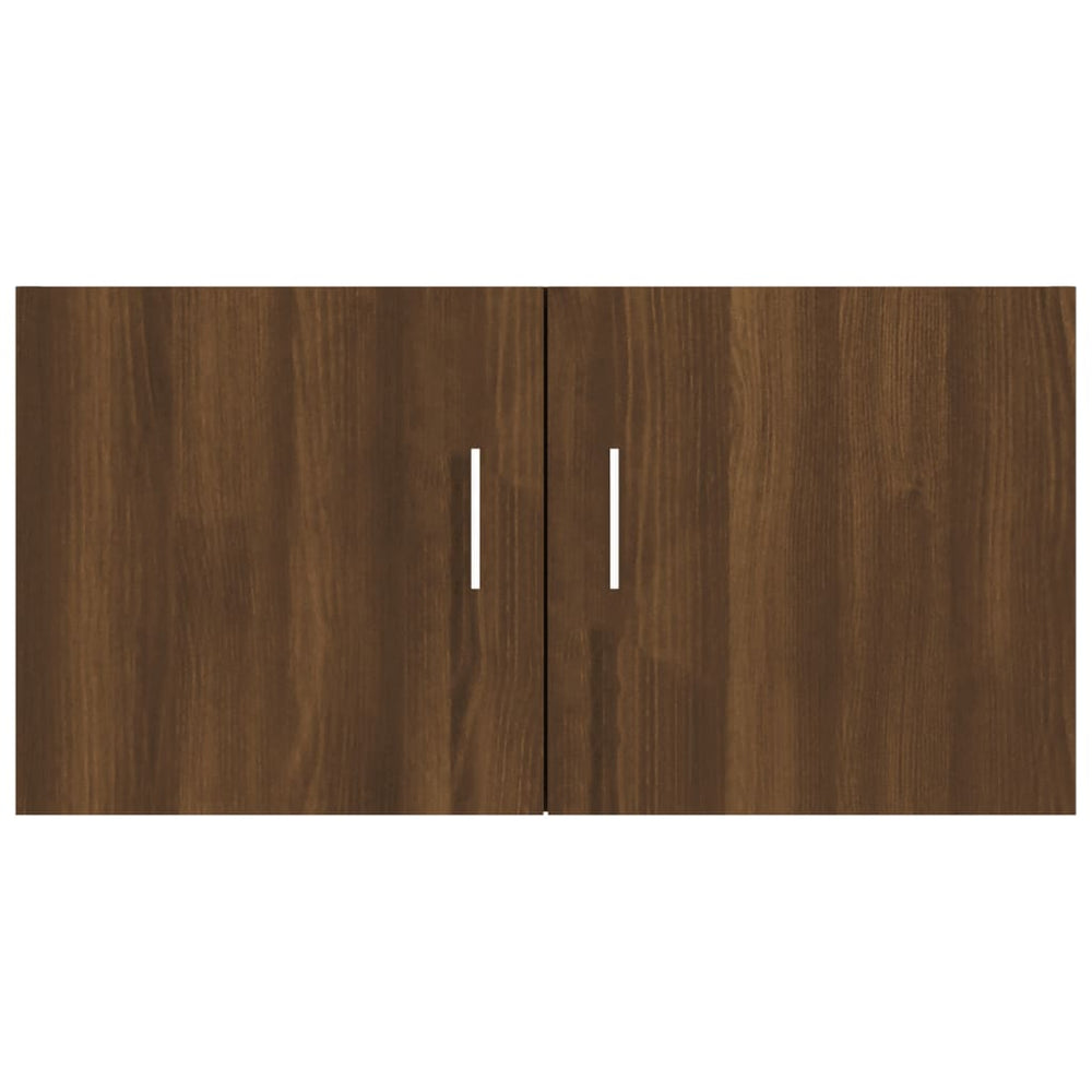 Hangkast 80x39x40 cm bewerkt hout bruineikenkleurig MeubelReus