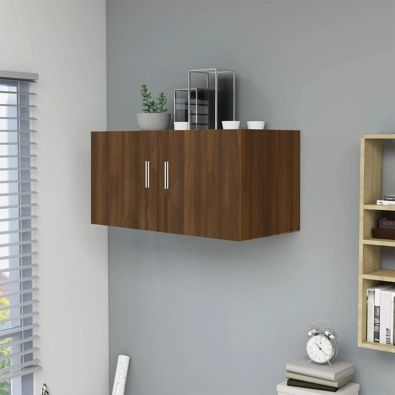 Hangkast 80x39x40 cm bewerkt hout bruineikenkleurig MeubelReus